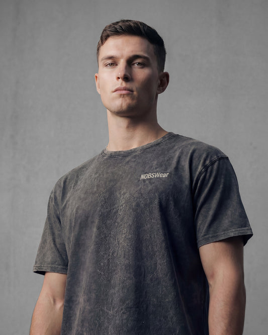 NOBSWear – Core Tee – Washed Charcoal